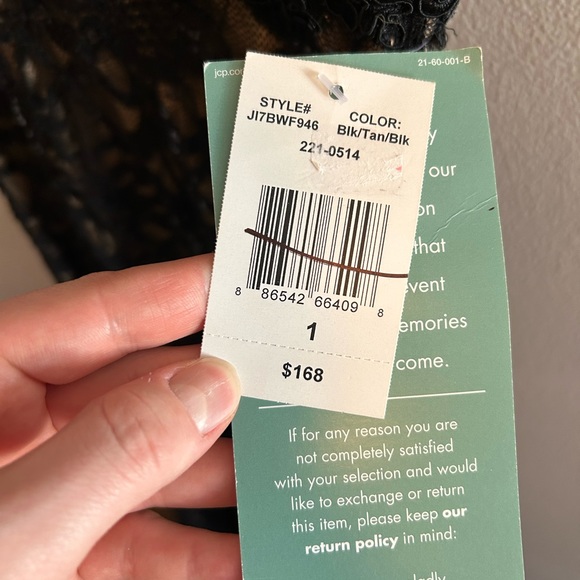 NWT black/nude lace strapless evening gown/prom dress. Perfect condition - Picture 7 of 16